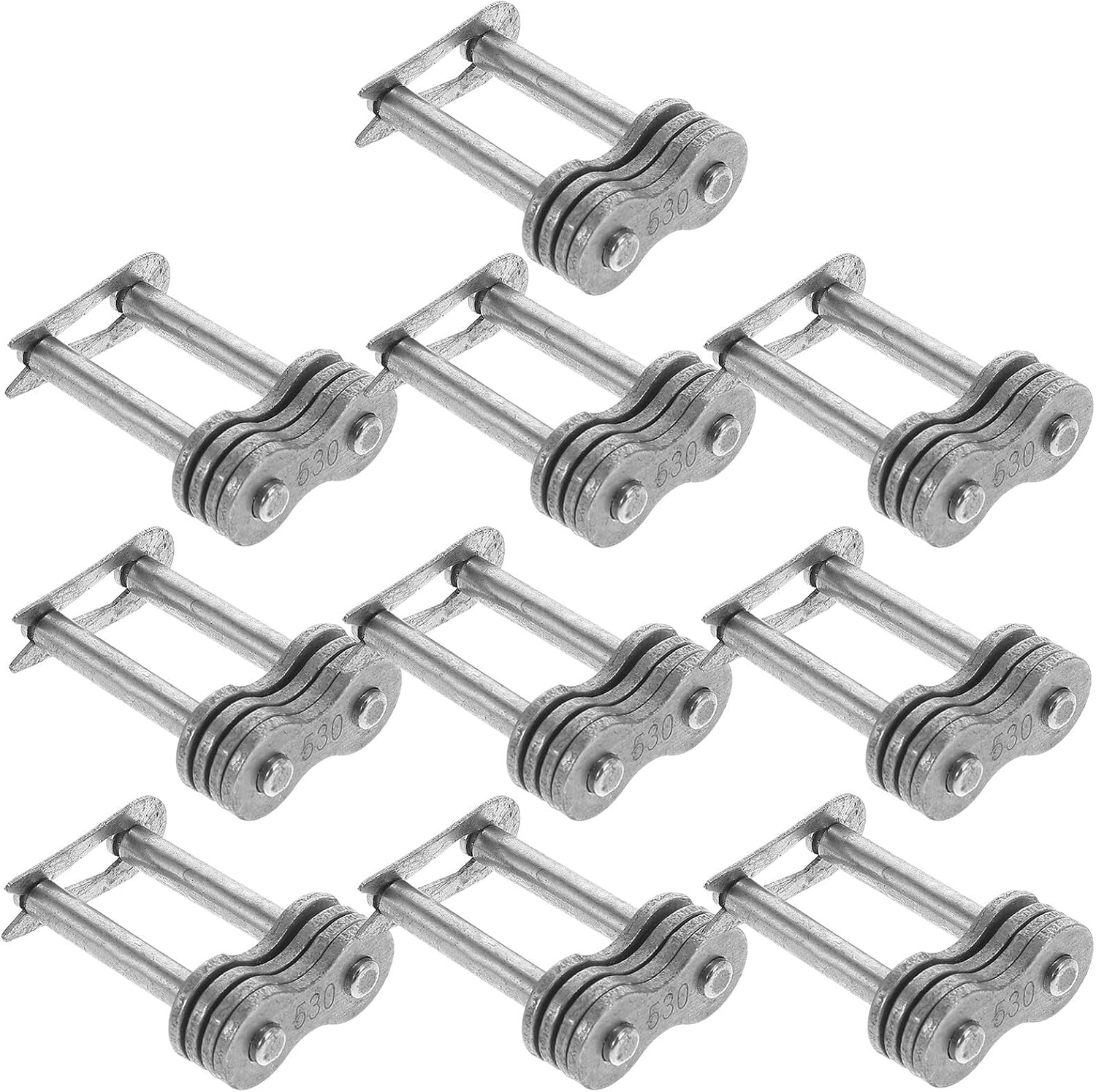 Ciieeo 10pcs Thick Reinforced Motorcycle Chain Connector Link 420 530 Heavy-duty Bike Chain Joint Extension for Off-road and Trail Riding