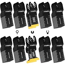 TrivdPro 52PCS Oscillating Tool Blades for Wood Plastics Metal Cutting