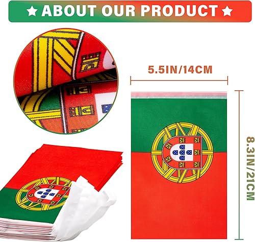 Miniatura 39 de Banderín de bandera de República Dominicana, pequeña mini bandera dominicana, banderín de banderines, decoración nacional de país para escuela