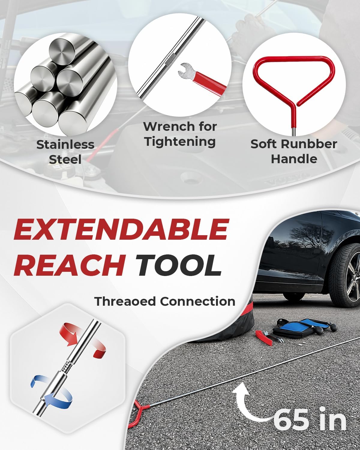 26pcs Car Tool Kit, Repair Tool Kit, Trim Removal Tool Set Professional