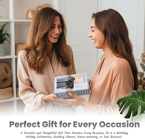 Miniatura 7 de Juego de utensilios de cocina de silicona gris oscuro, juego de utensilios de cocina antiadherentes, mango de madera no tóxico sin BPA, utensilios