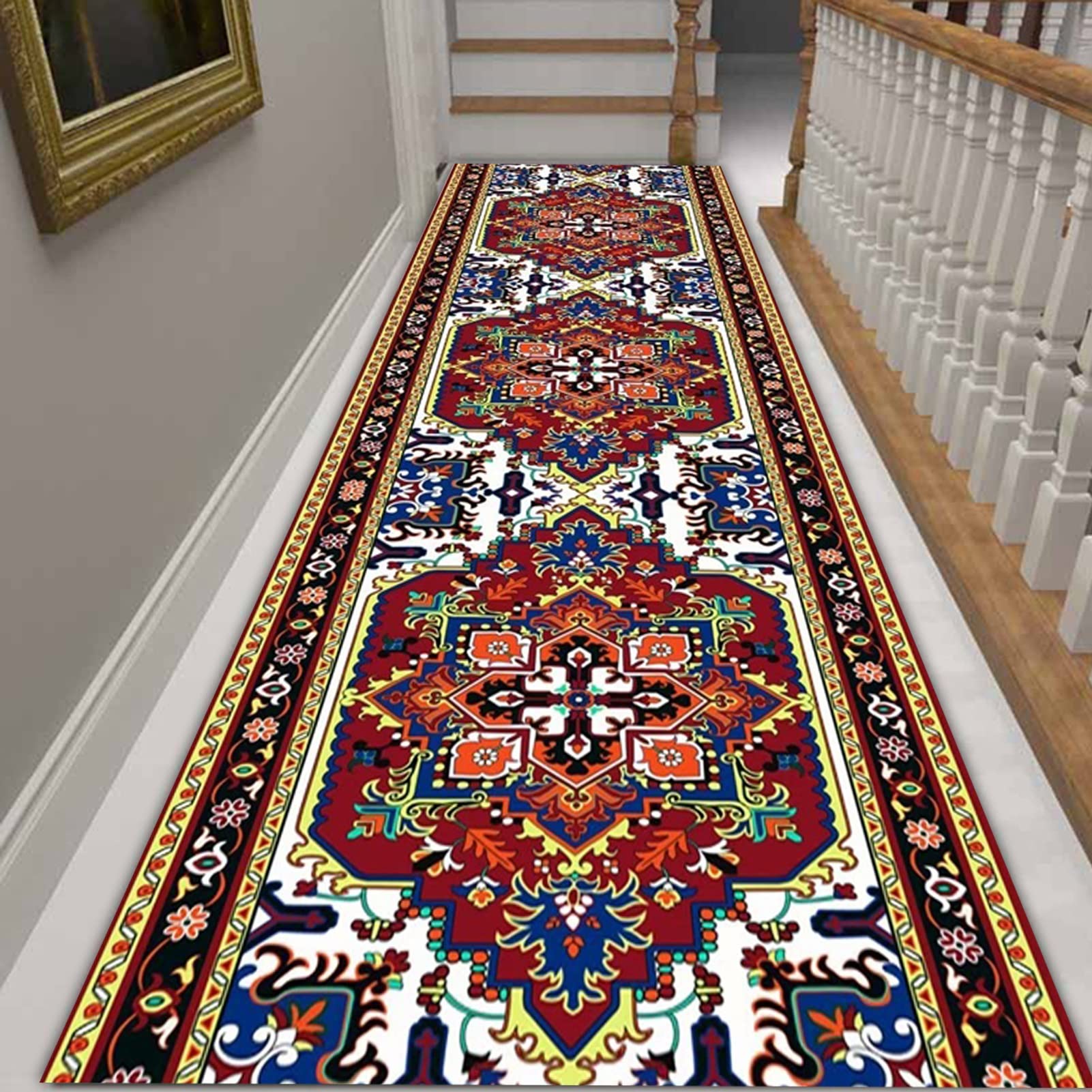 Moderne runner tapijt voor hal, tapijten lopers antislip extra lang