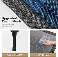 Vista 6 de petizer Cama elevada para perros extragrandes de 48 pulgadas, para exteriores, impermeable, con barras de apoyo, hasta 200 libras, lavable