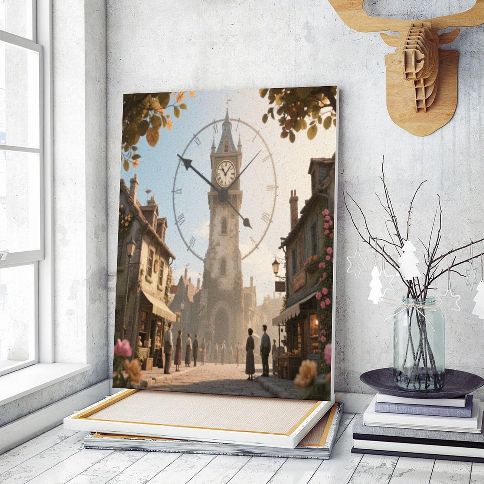 KOAYUBFC Malen-nach-Zahlen-Set für Erwachsene, Anfänger, Erwachsene, Malen-nach-Zahlen-Kits auf Leinwand, Acryl-Ölfarben, Gemälde mit Pinseln für Geschenk, Heimdekoration, Wanddekoration