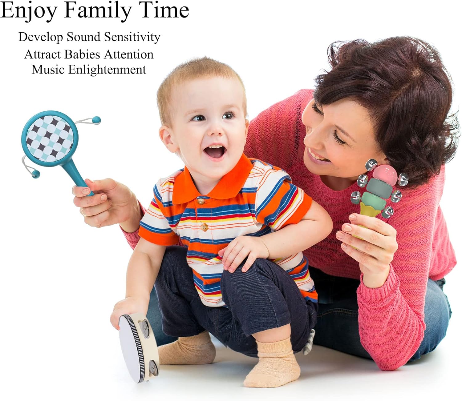 Giaford Musical Learning Toys for Babies and Toddlers Musical Instrument Toy Maracas,Trumpet, Xylophone for Preschool Boys and Girls Christmas Birthday Gift