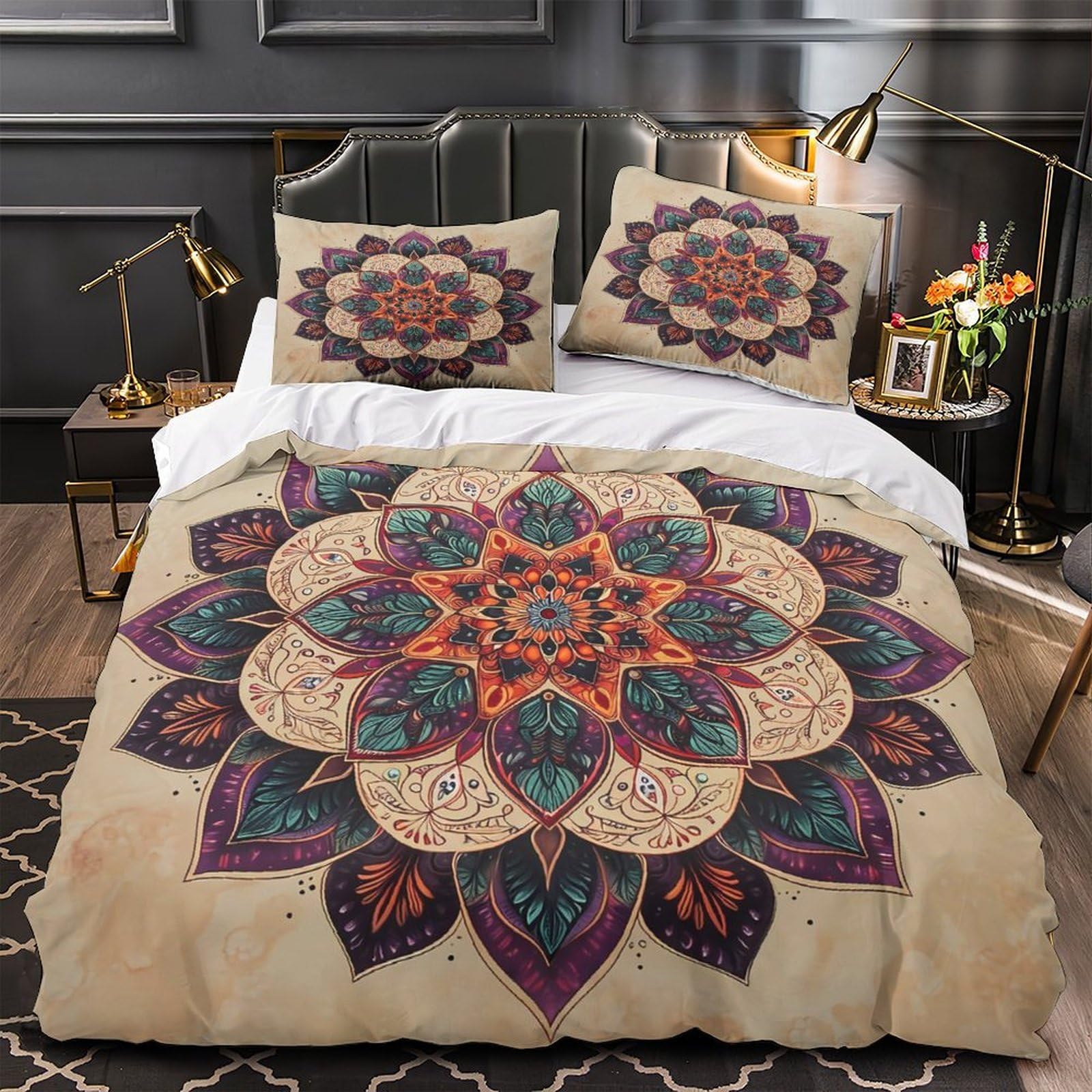 Parure de lit 3D Plage Magique en microfbre Super King housse de couette confortable 260x220 cm