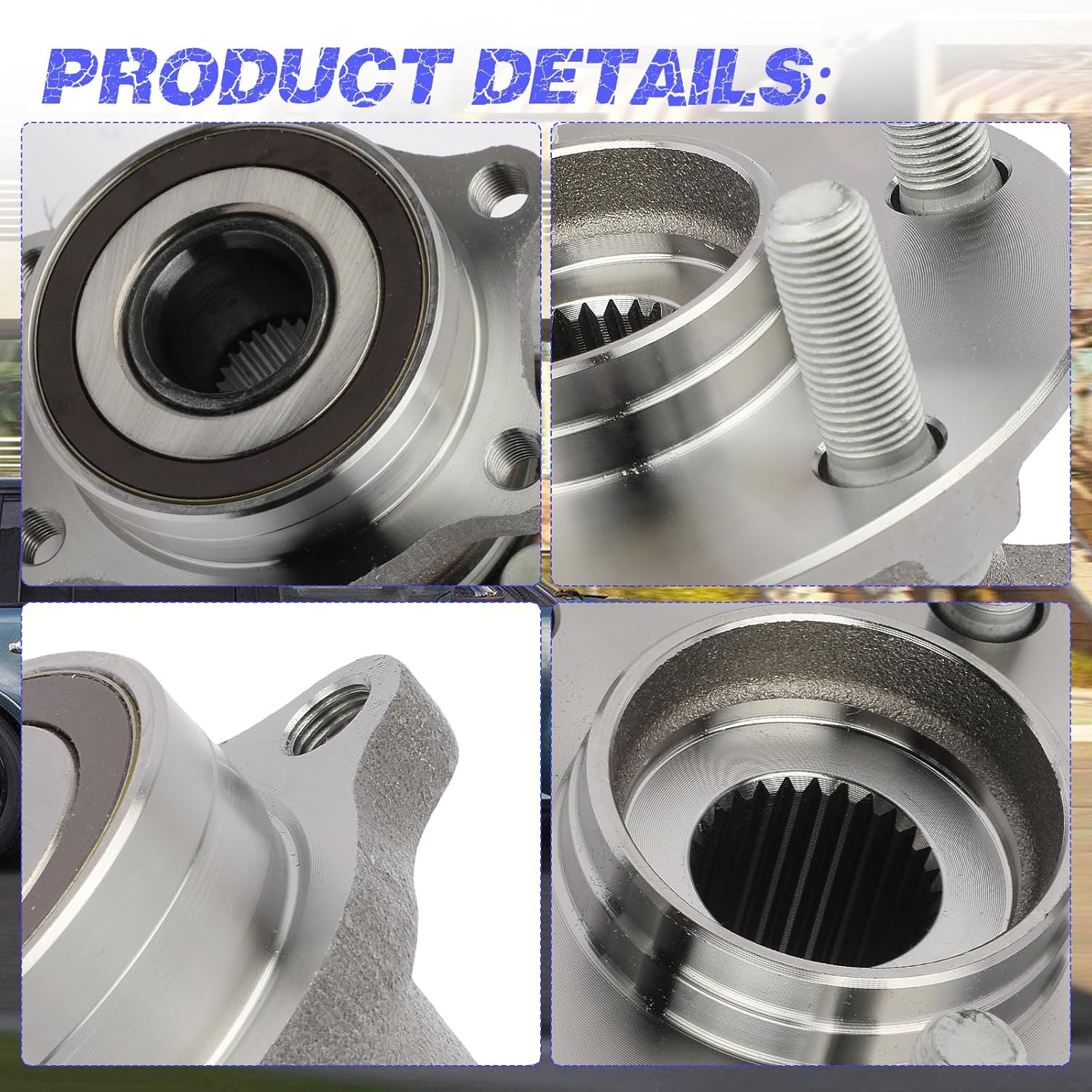 Rear Wheel Hub Bearing Assembly Compatible with Toyota 86, Subaru Outback, Forester, Legacy, Impreza, BRZ - Image 7