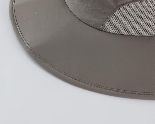 Miniatura 9 de Home Prefer Sombrero de sol para hombre al aire libre UPF50+ con solapa para el cuello, protección UV, ala ancha, safari, pesca, senderismo,