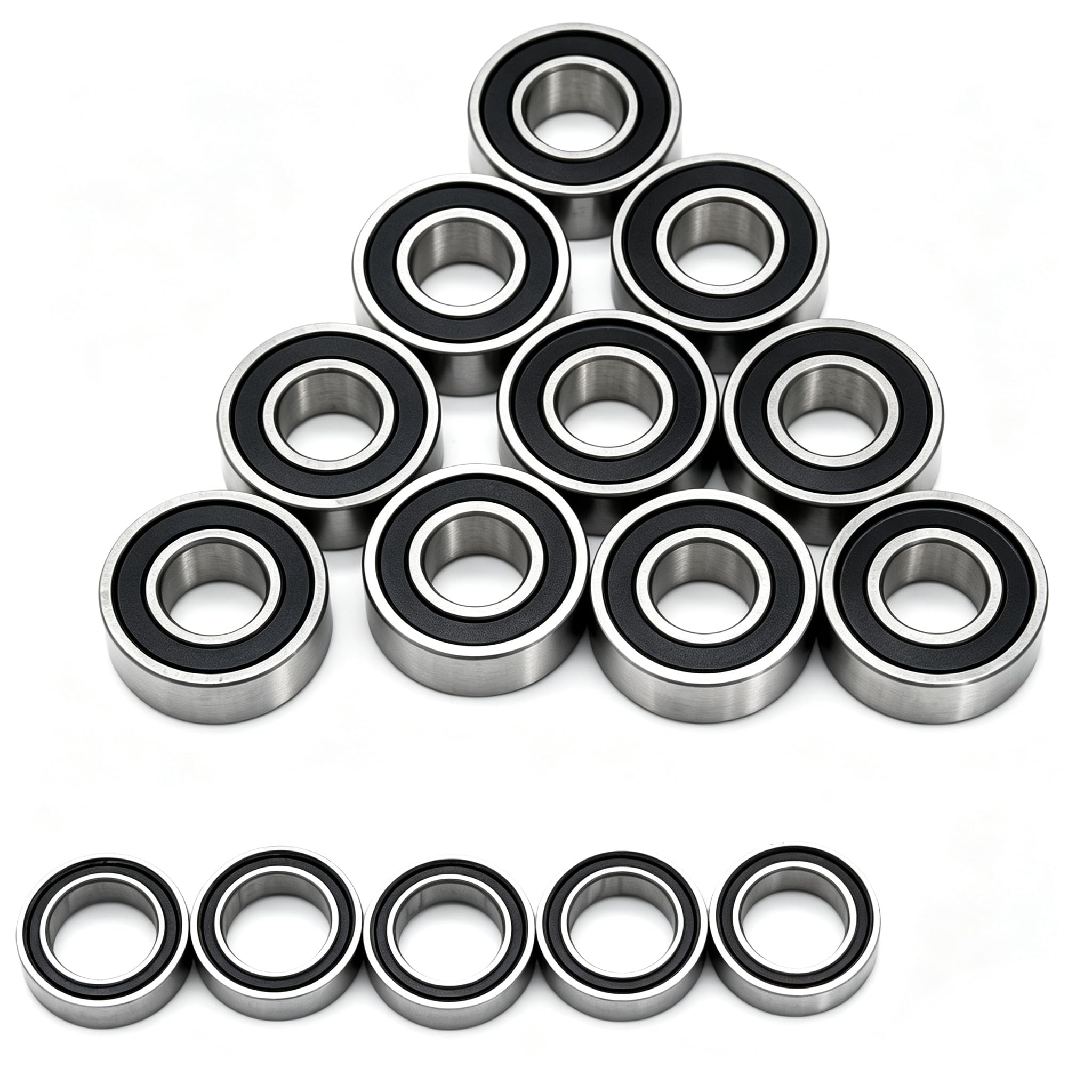 Amazon | 15個RCラジコンボールベアリングキット 5x8x2.5mm 5x11x4mm