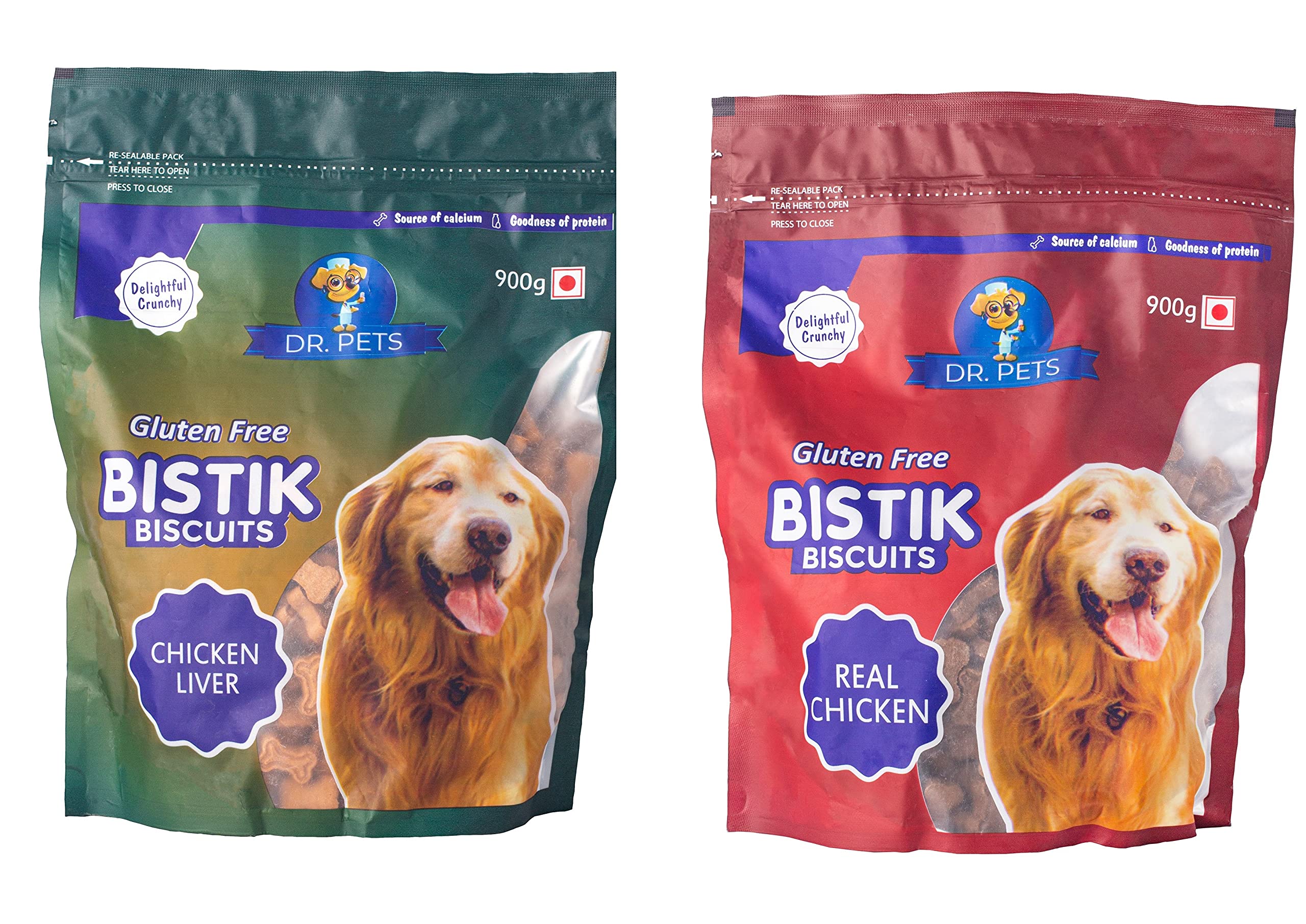 Combo Real Chicken and Chicken Liver BISTIK Gluten Free Dog Biscuits with No Artificial Flavors, (900+900 g Pack, Real Taste of Chicken) (B09BLXHN4F) Amazon Price History, Amazon Price Tracker