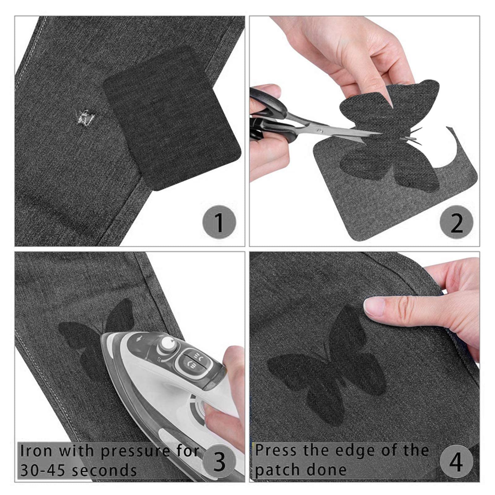 Harga 12 Parches De Tela Para Planchar En El Interior Y Exte | Cuotas Sin Interés