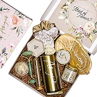 Vista 102 de Sincerely, Me Personalized Bridesmaid Proposal Gift Set with White and Rose Gold Gifts in Bridesmaid Box (PB1)