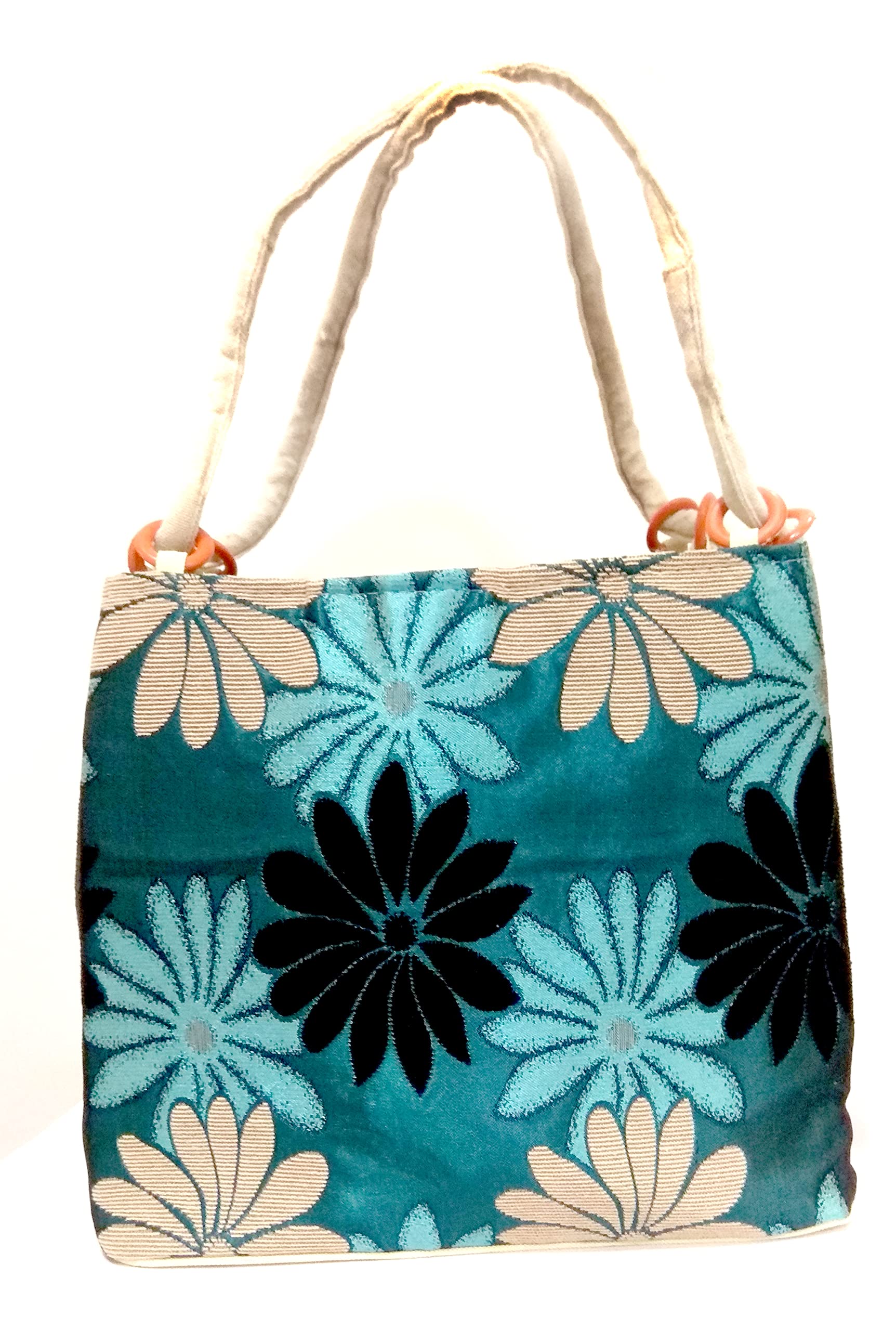 Fclues STORE Multipurpose Hand bag Lunch Bag Office Daily Use Shoulder Bag For Women Tote Bag Printed (Grey Flower Printed) (B0BDR818BW) Amazon Price History, Amazon Price Tracker