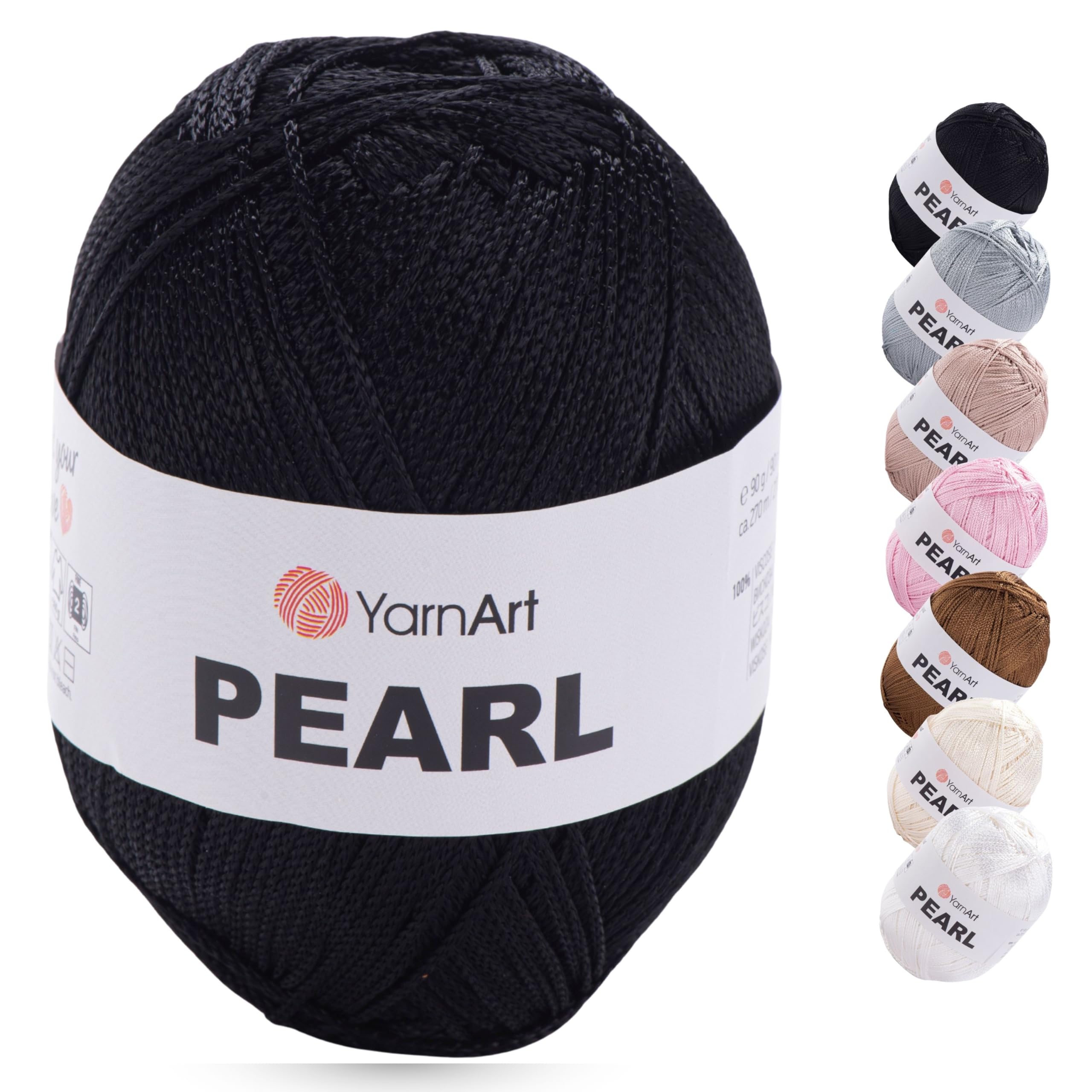 Amazon.com: YarnArt Pearl - 100% Viscose Silky Shine Yarn