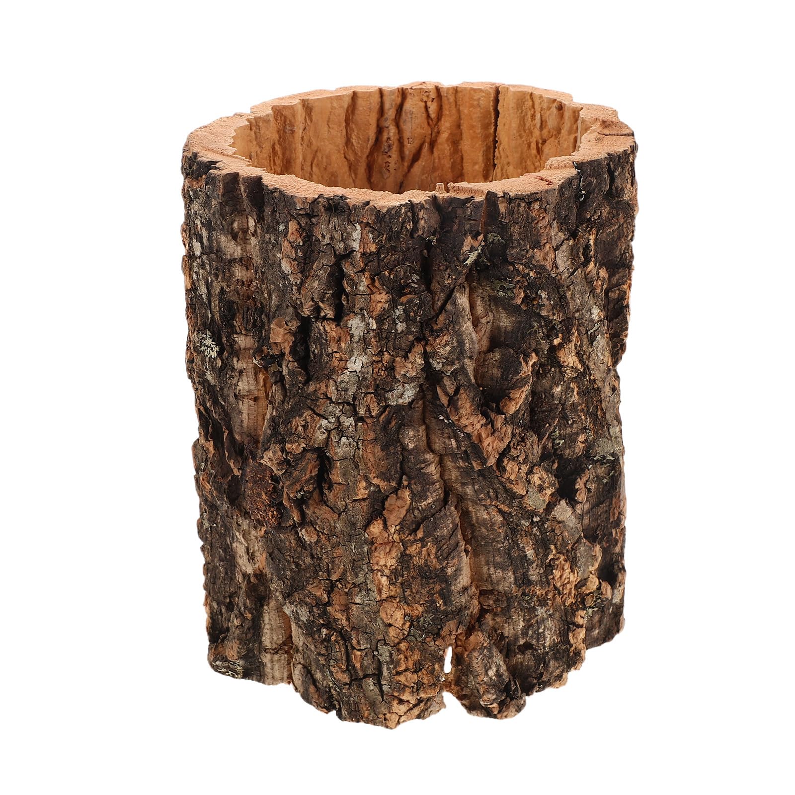 Didiseaon Reptile Hide Cork Bark: Cork Rounds Reptile Hide Cave Hollow Tree Trunk Amphibian Habitat Hideouts Crab Climbing Shelter Sleeping Cave for Gecko Lizard Snake Terrarium Decor