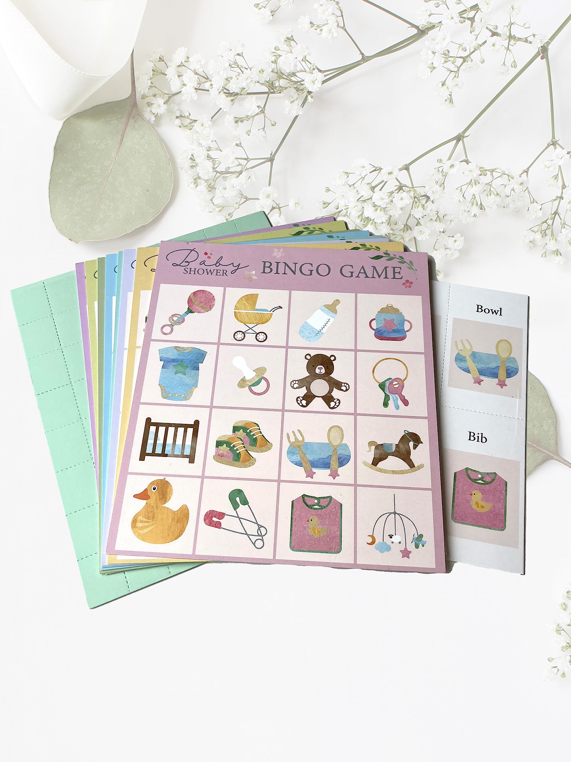 Alandra PartyBaby Shower Bingo Game for 8 or More Players, One Colour