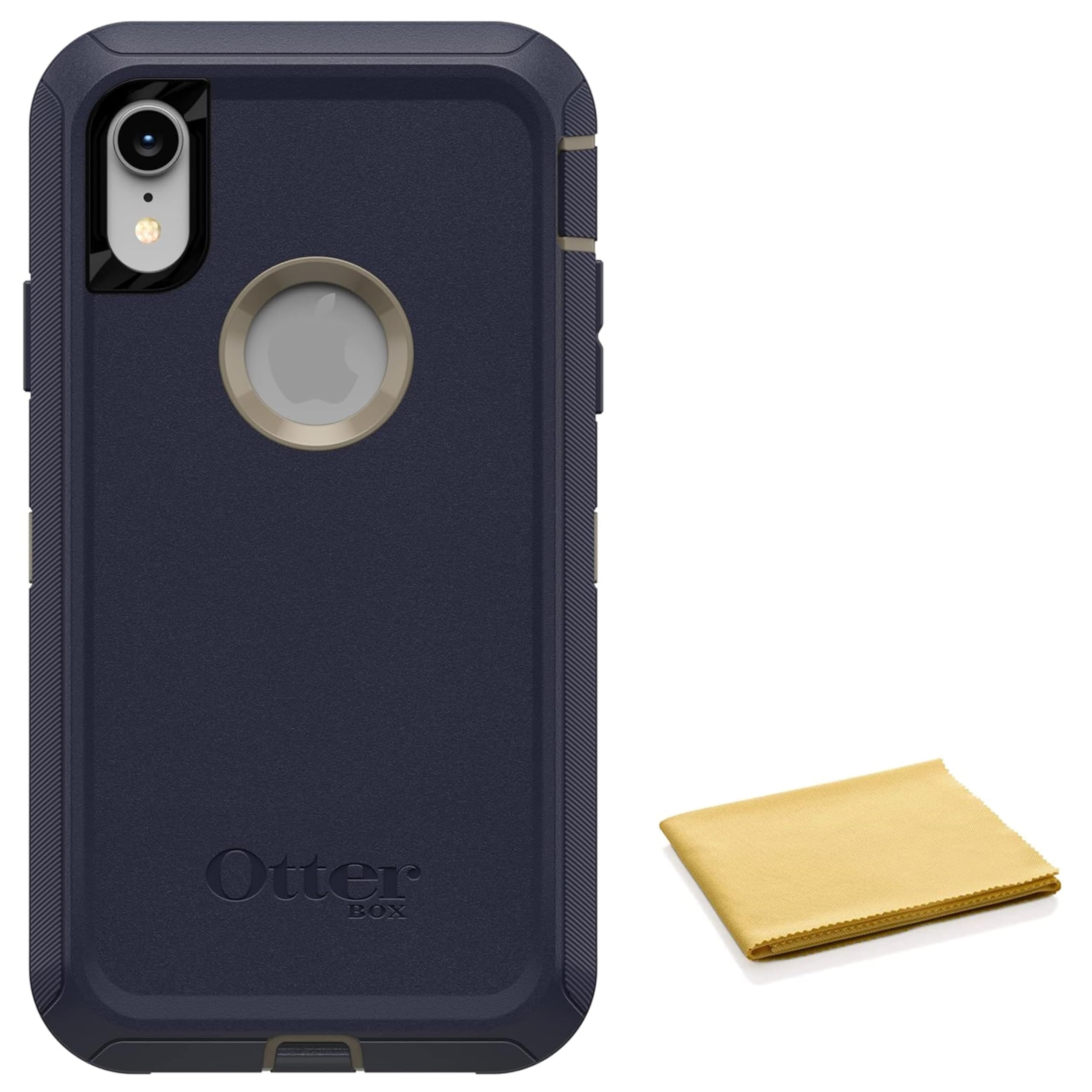 OtterBox Defender Series Case for iPhone Xr with Cleaning Cloth - Case Only - Non-Retail Packaging - Dark Lake