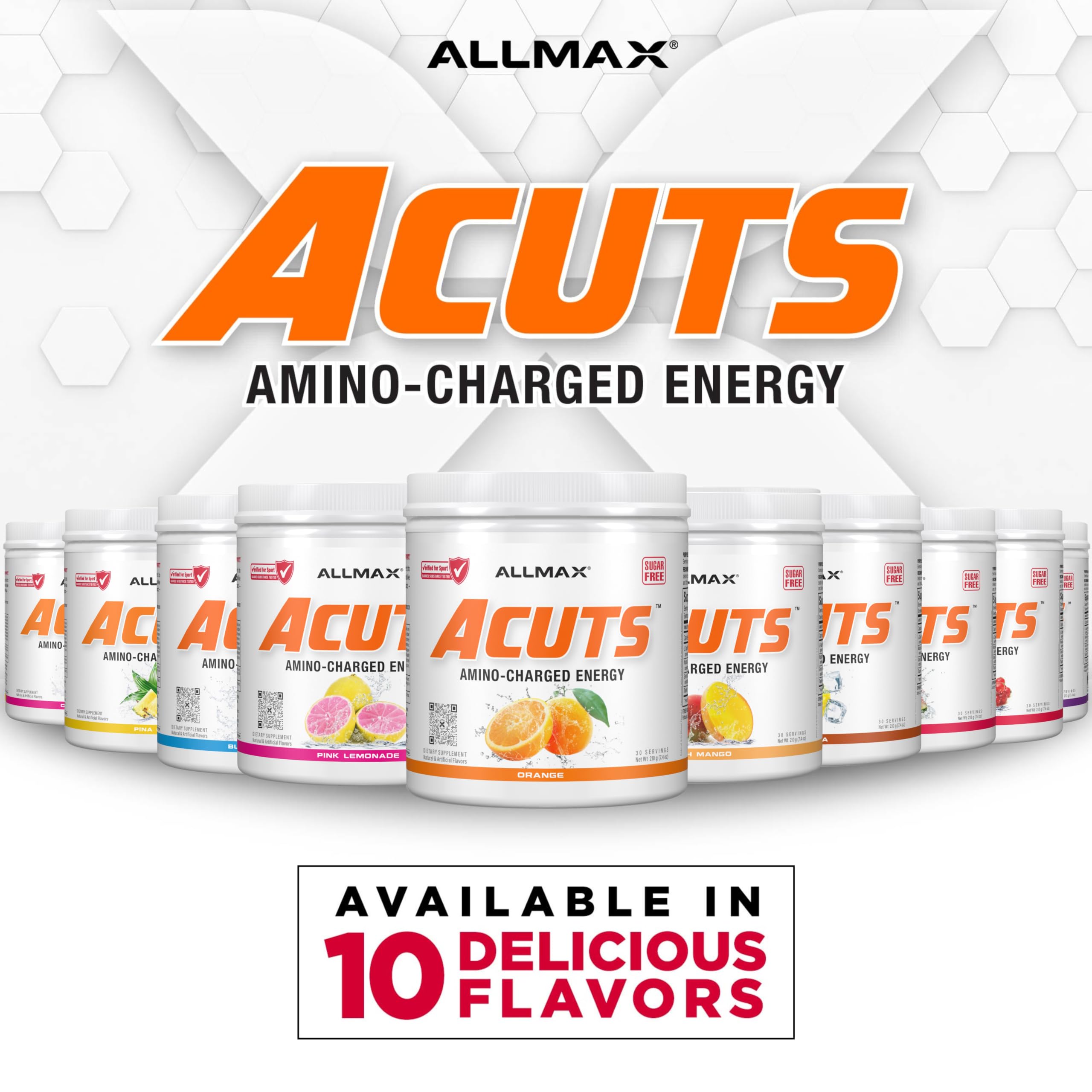 ALLMAX ACUTS Amino Energy Powder, 30 Servings, Pina Colada — Amazon image 8