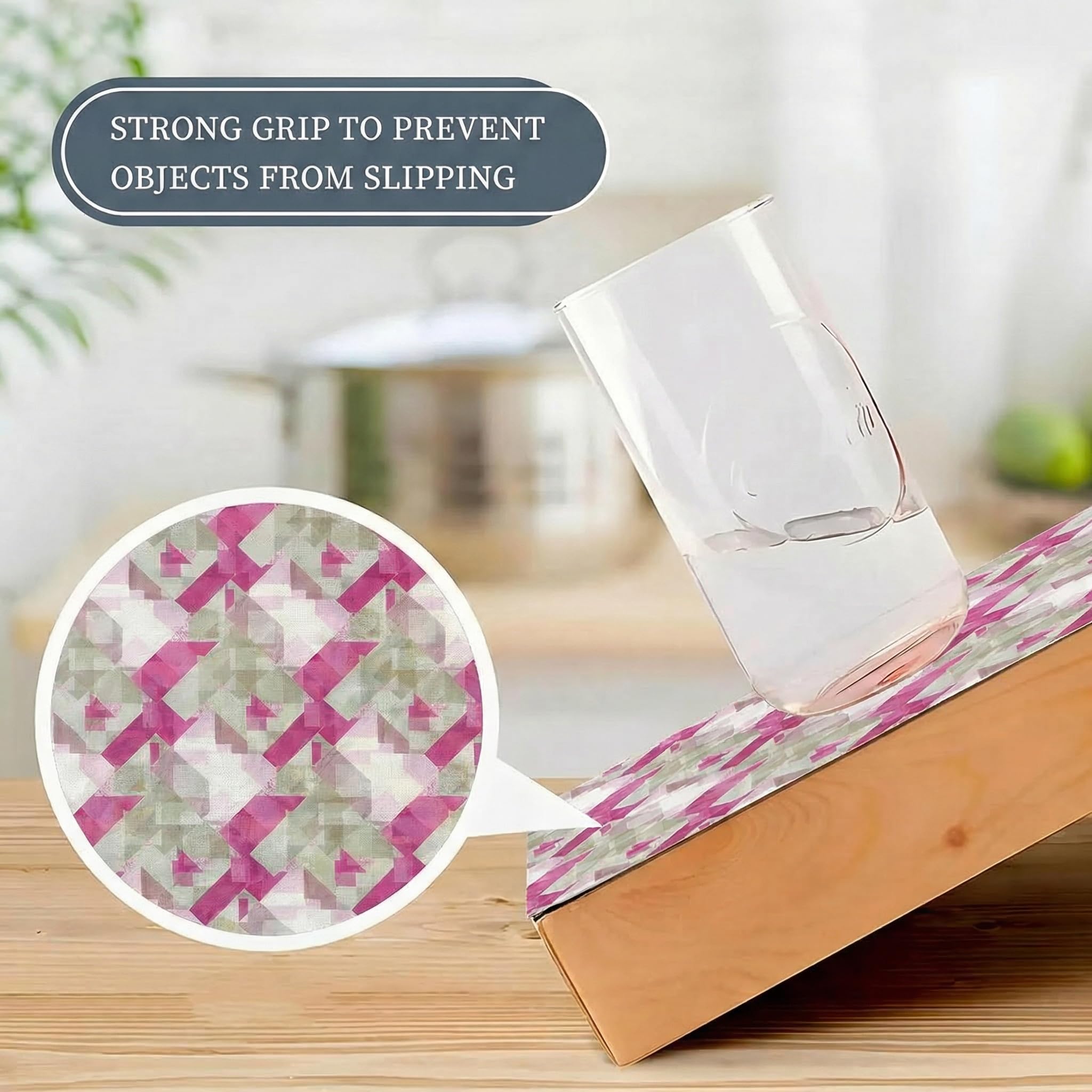 Pink & Grey Shelf Liners - Protect Your Shelves! -3