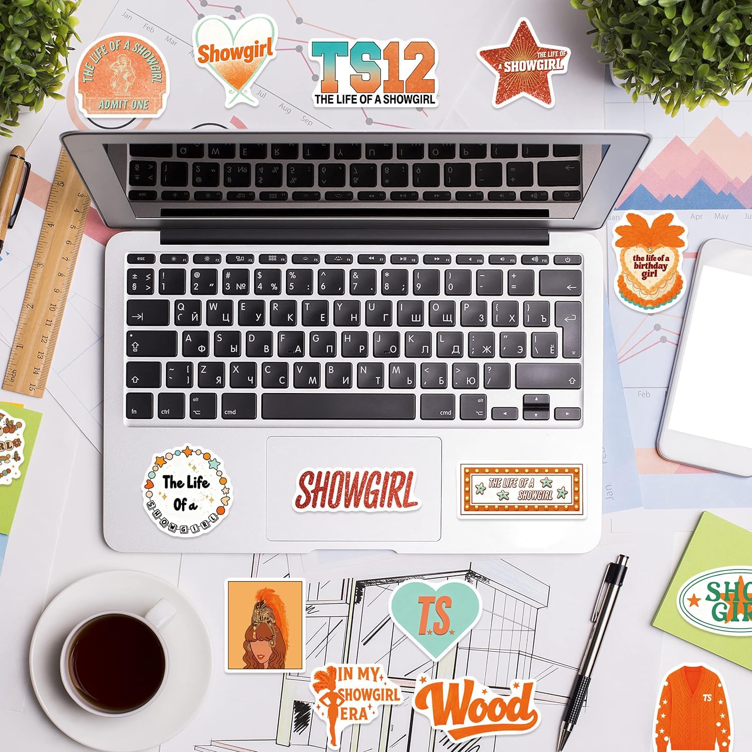 50PCS Vintage Show Girl Scrapbooking Stickers Scrapbook Supplies,Planner Stickers for for Water Bottle Laptop Phone Computer Skateboard Luggage Notebook