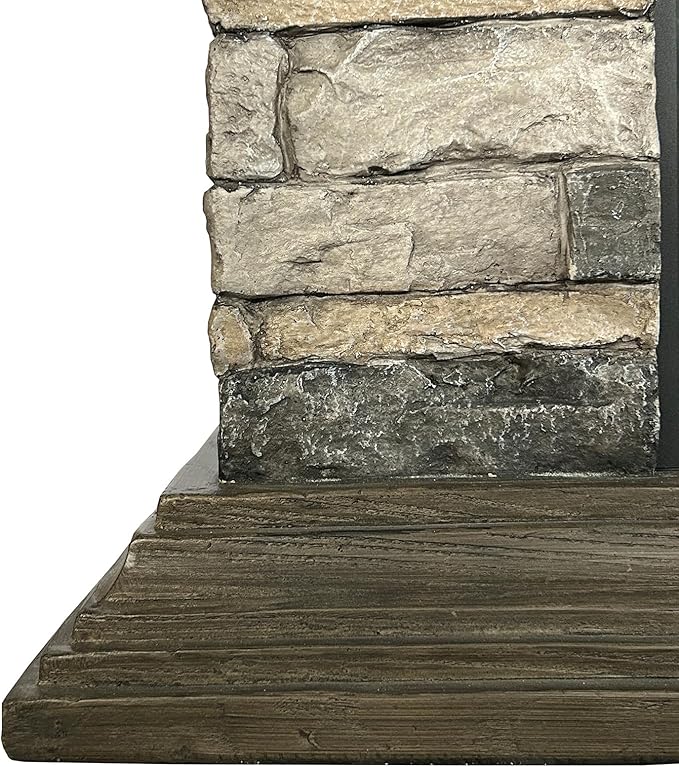 Chimenea Eléctrica 40" con Repisa, Efecto Llama 3D, Control Remoto miniatura 5