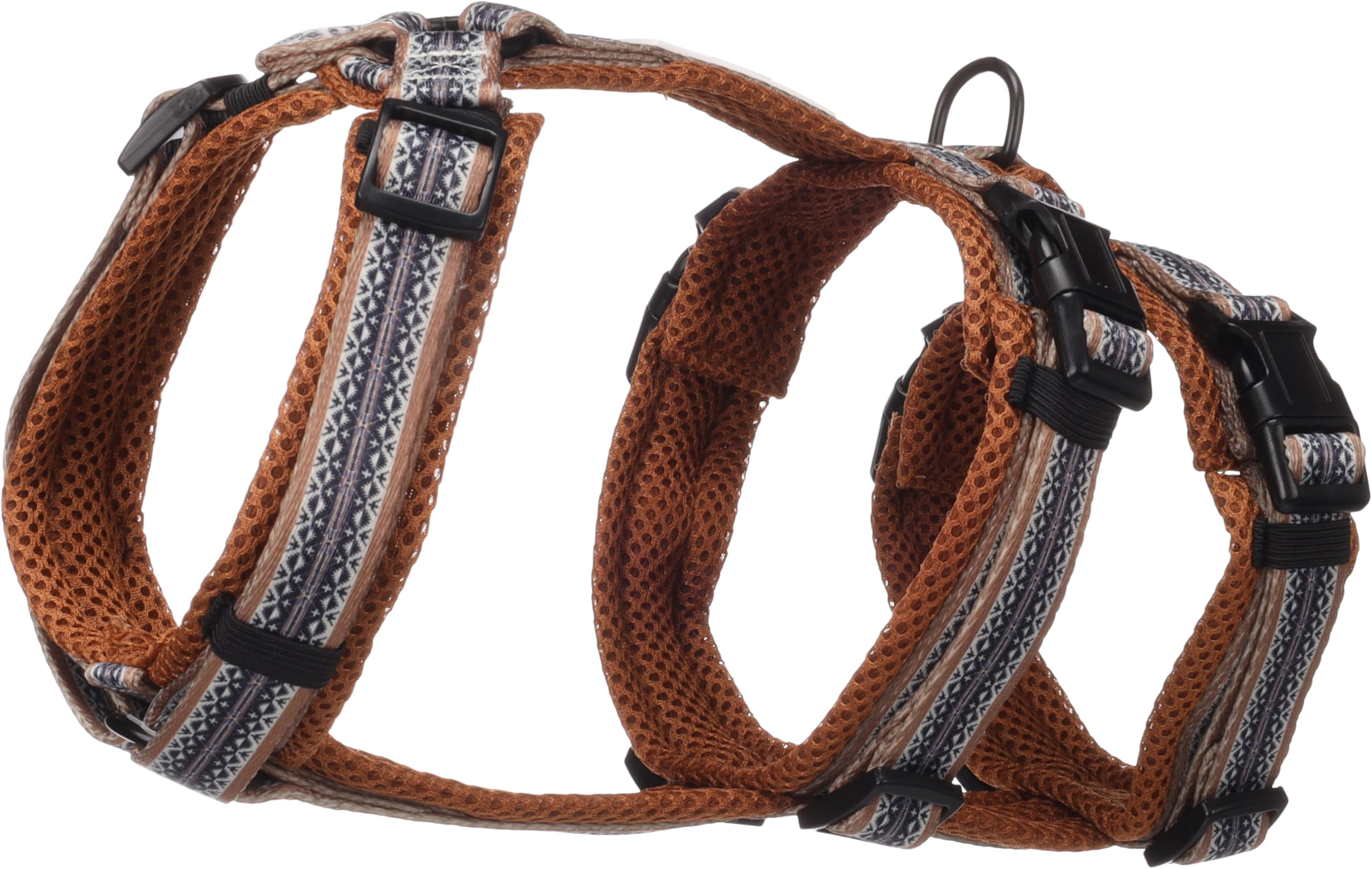 Flamingo Hund Sicherheitsgeschirr Ubud Schwarz S 34-62cm 44-60cm 40-53cm 20mm