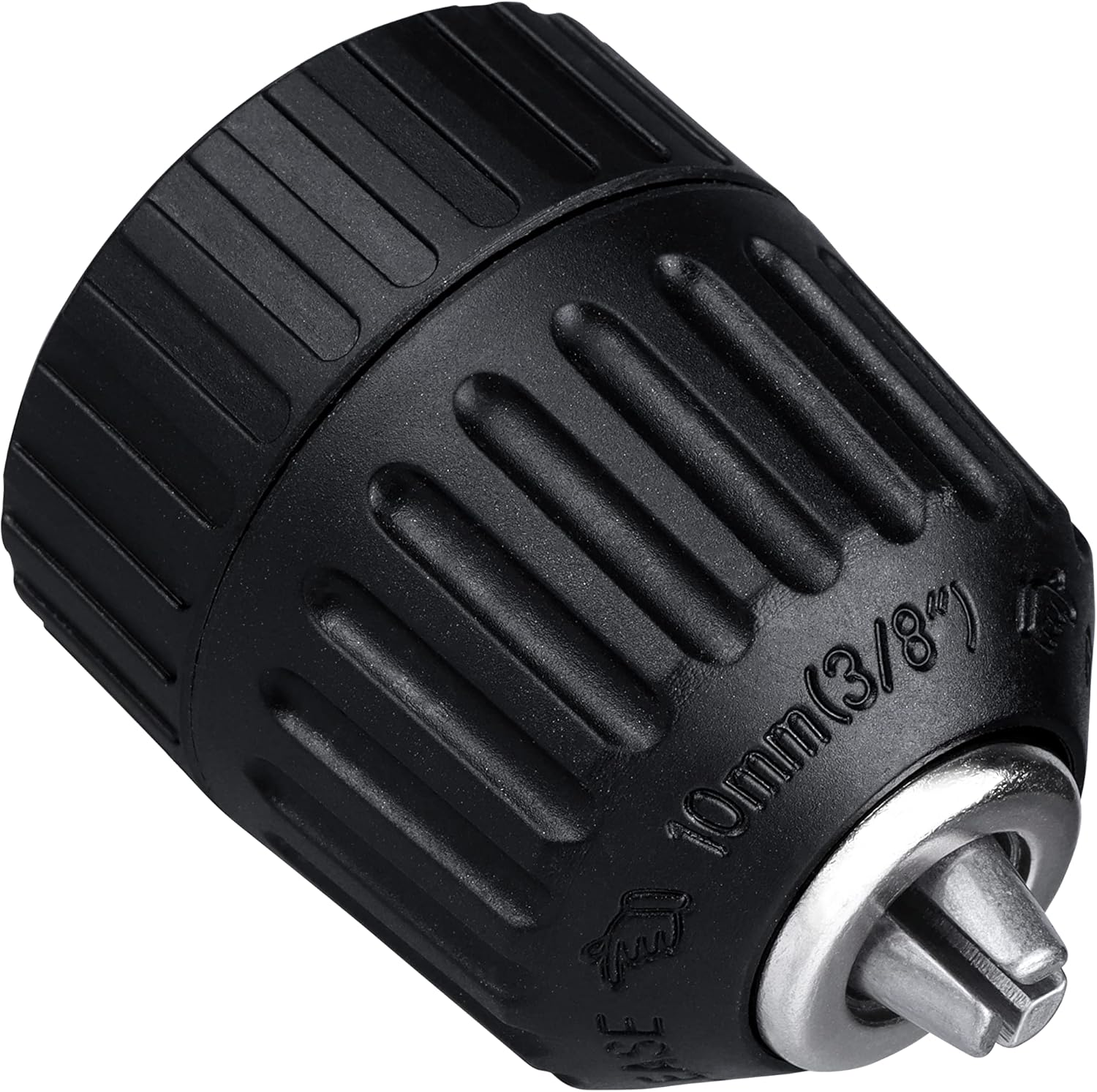 Yakamoz 1/323/8" Keyless Drill Chuck Replacement 3/824UNF Mount