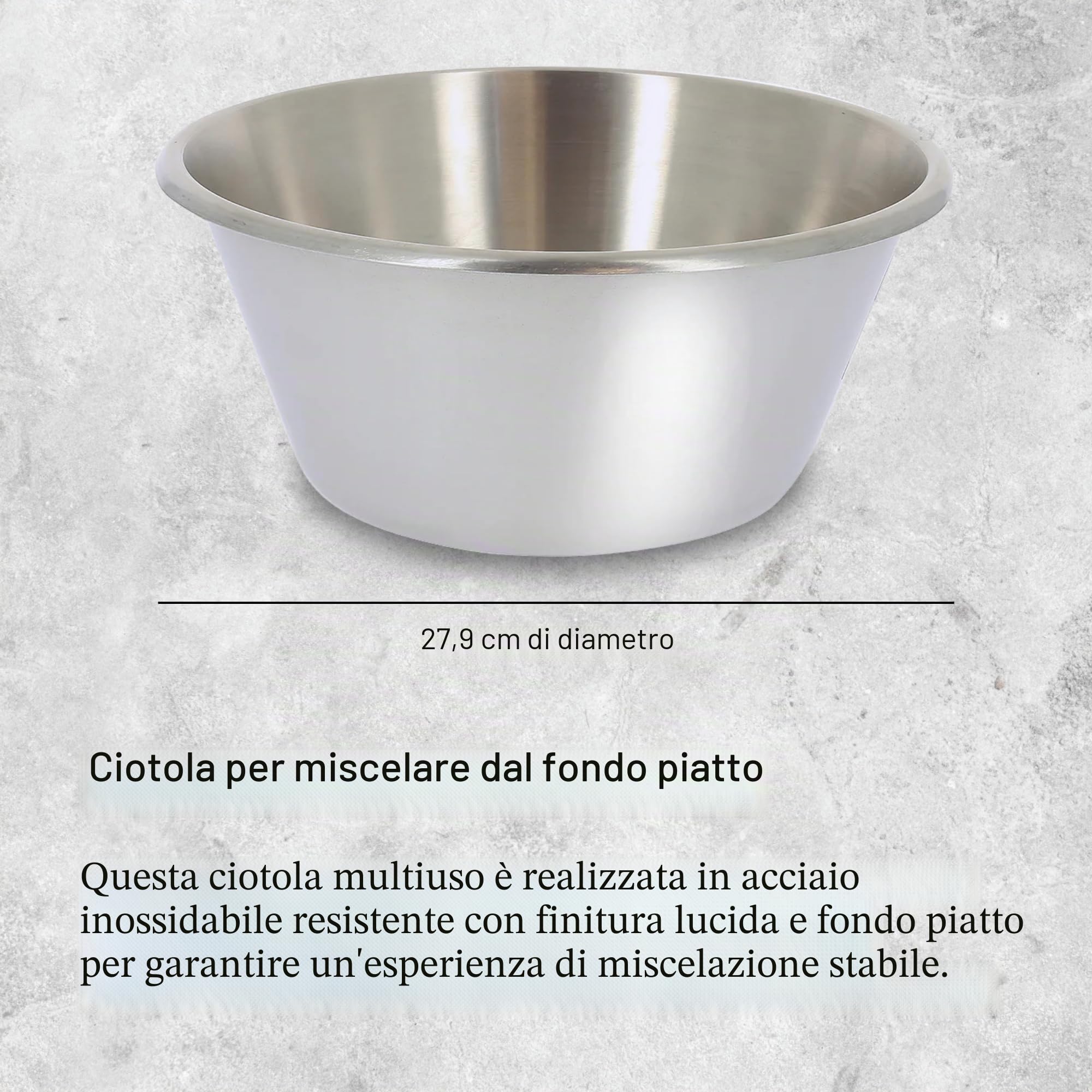 De Buyer - Ciotole da pasticceria, professionali Diametro: 28 cm