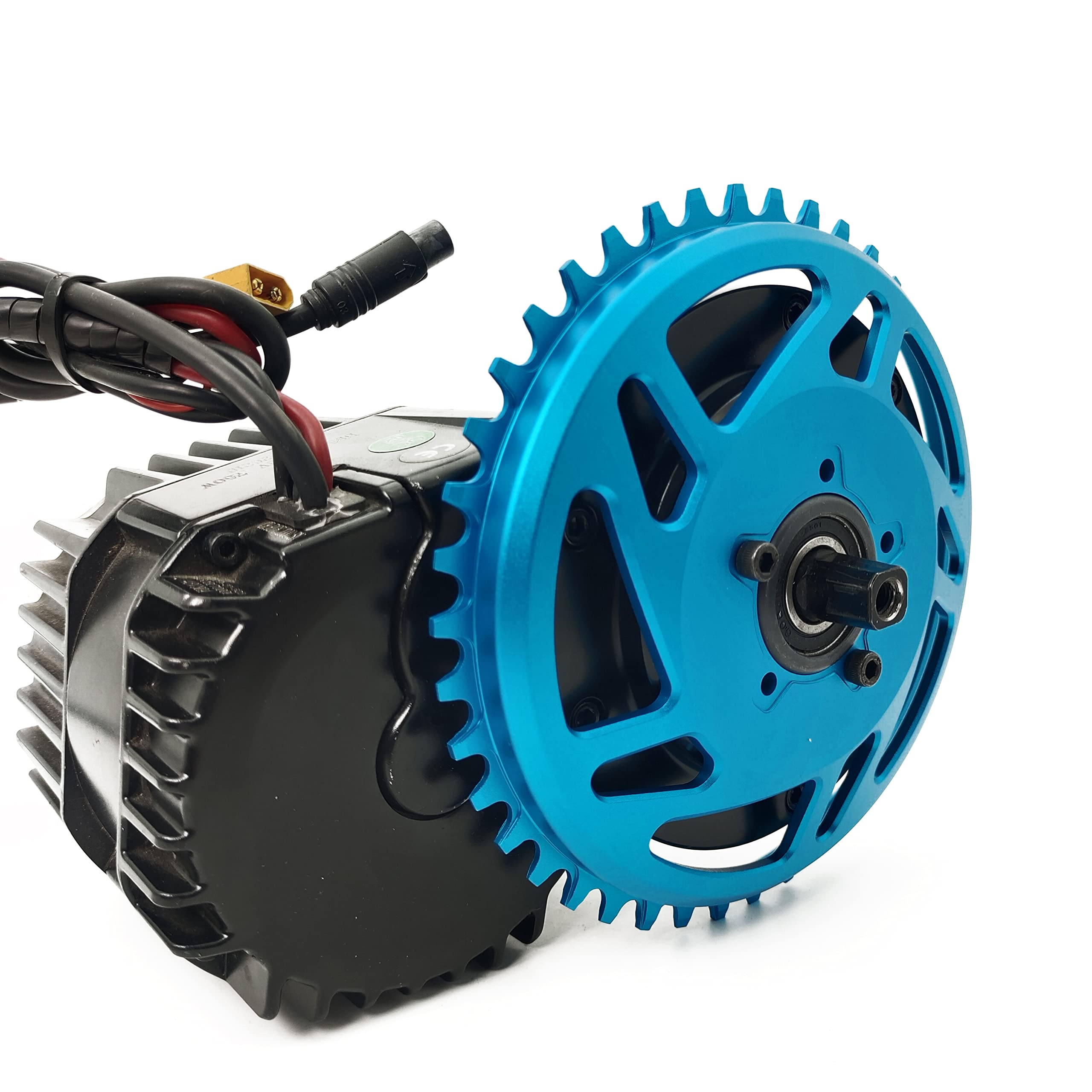 E-Bike 42T 6061-T6 7075 Aleación de aluminio de cadena para BF 8FUN BBS01 02 BBSHD 48V 1000W Kits de motor (PARA BBSHD BLUE)