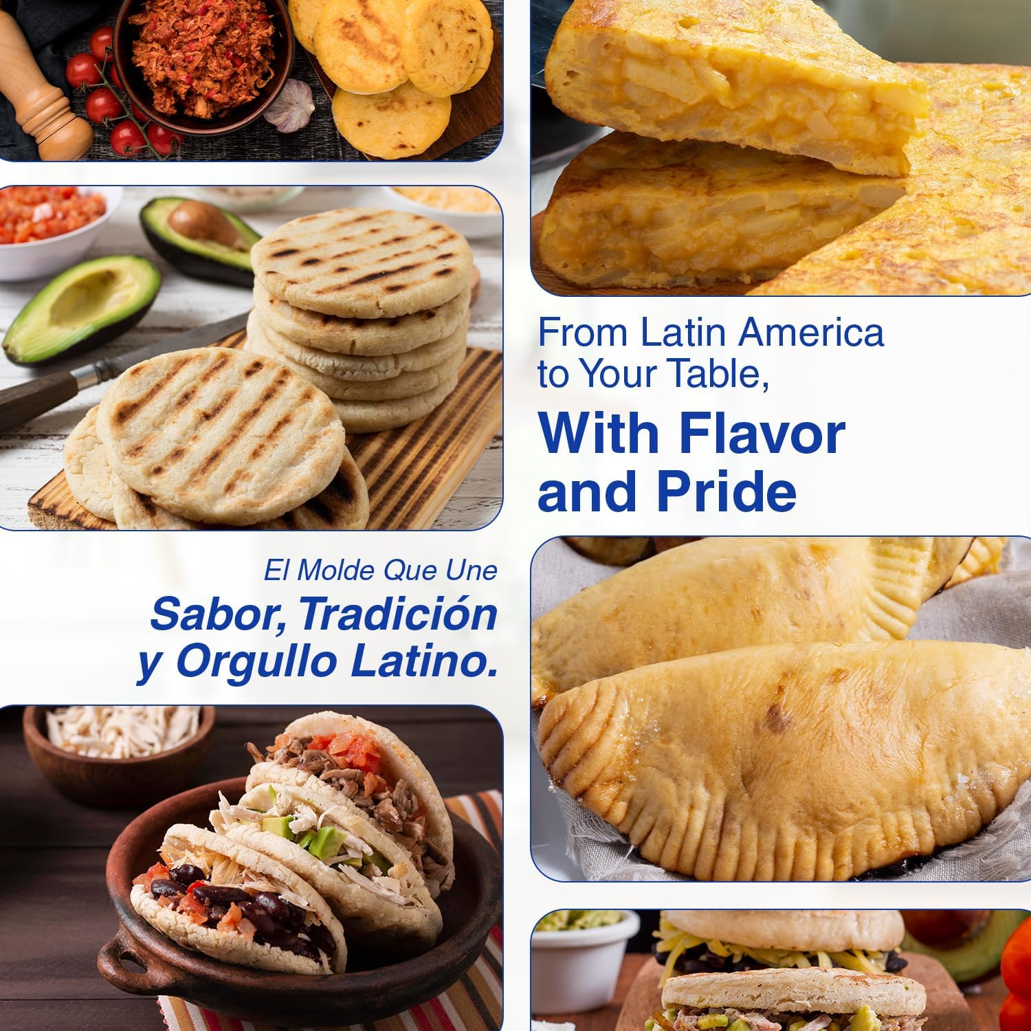 Budare para Arepas 12 + Molde para Arepas (5.9, 4.3, 3.1) – Plancha para Arepas Colombianas y Venezolanas – Budare para Arepas Venezolanas 8