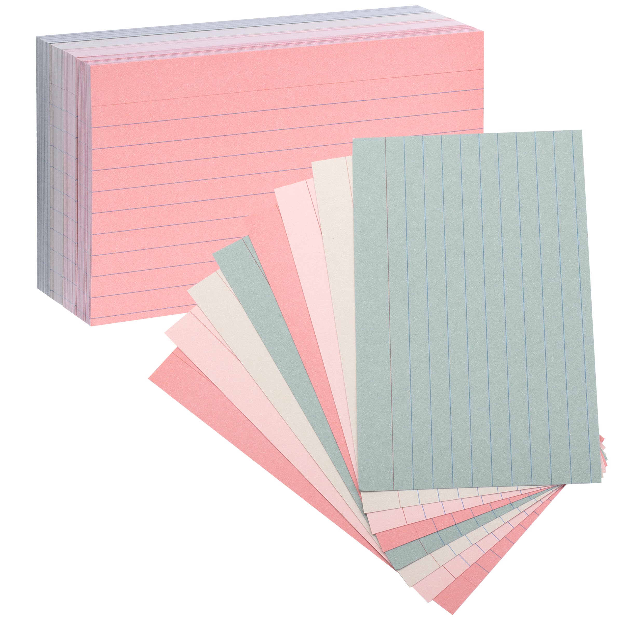 Mr. Pen- Lined Index Cards, 3"x5", 180 Cards, Morandi Colors, Bulk 3x5 Index Cards, Flashcards for Studying, School, College, Office and Home Organization, To Do List Note Cards with Ruled Lines
