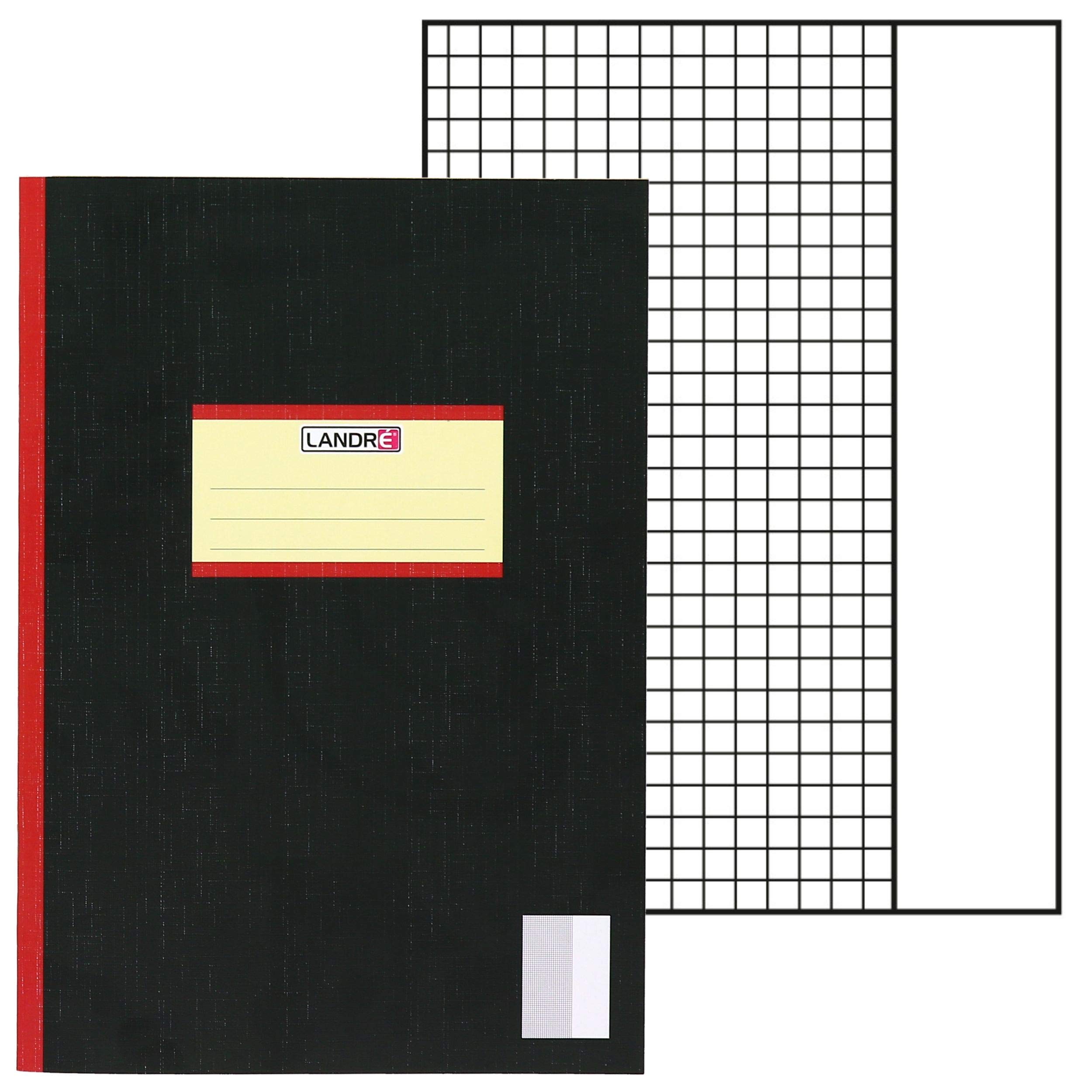 Landré Schulheft Oberschule A4, 20 Blatt, kariert mit 9 cm Rand, 25 Stück
