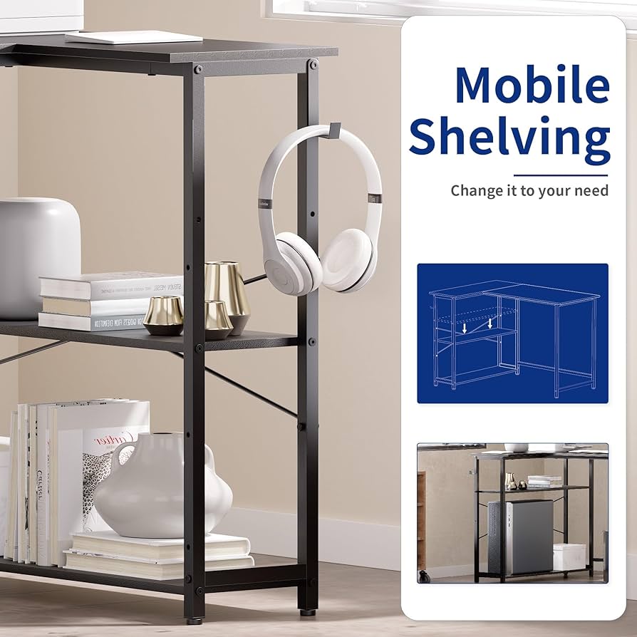 ちーページ Lider Design Modern CUBE Desk 35,43 inches wide (Matte White