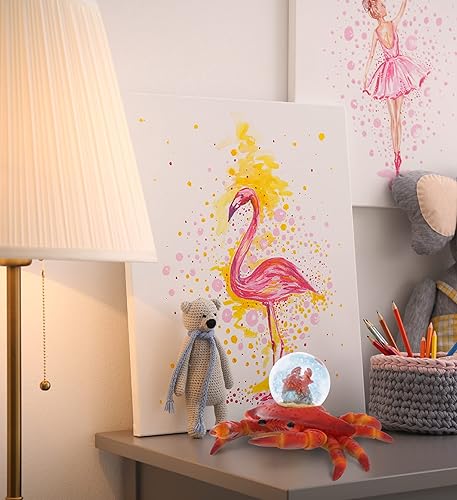 Miniatura 6 de CoTa Global Globos de nieve coleccionables de vidrio con purpurina de animales, decoración fresca de tierra y océano, figuras de vida silvestre