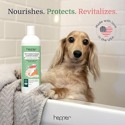 Miniatura 2 de Hepper Acondicionador e hidratante para mascotas acondicionador y desenredante perfumado para perros. Perfecto para cabello largo, pelo corto, piel
