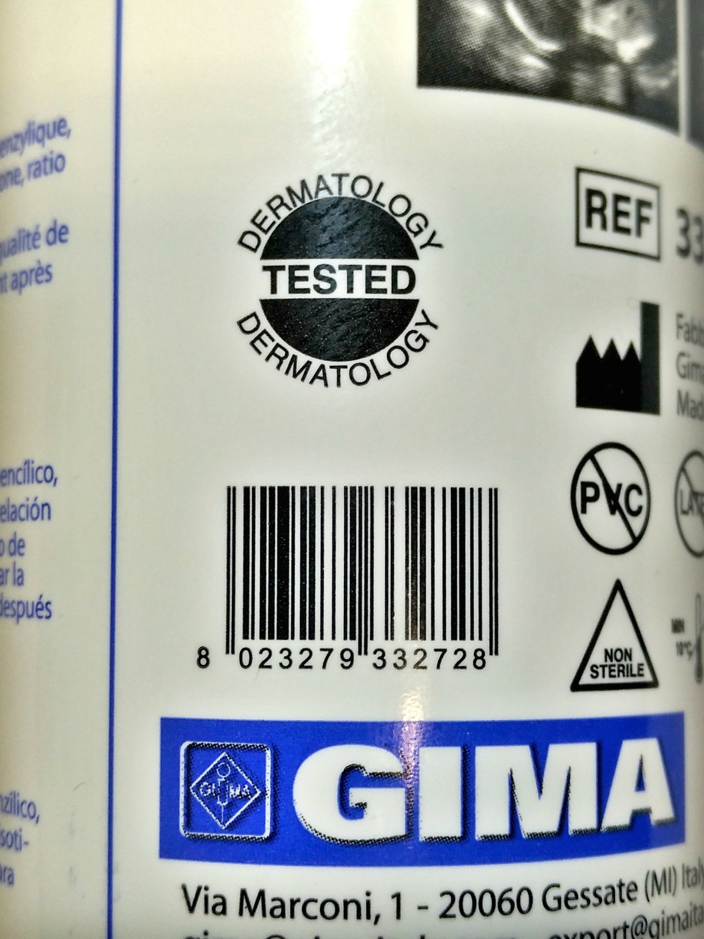 GiMa 33272 Gel ultrasons 250 ml, 40 sztuk, niebieski