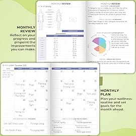 Clever Fox Fitness & Food Journal - Nutrition & Workout Planner for Women & Men - Diet & Gym Exercise Log Book with Calendars, Diet & Training Trackers - Undated, A5 Size, Hardcover (Apple Green)