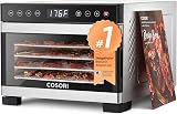 Amazon product image of Cosori Food Dehydrator, 5 Stainless Steel Trays, 3.1 ft² Drying Space | 176°F Temperature Control, Horizontal Airflow, 4 Presets, 48H Timer, No Plastic Contact with Food, Compact Design