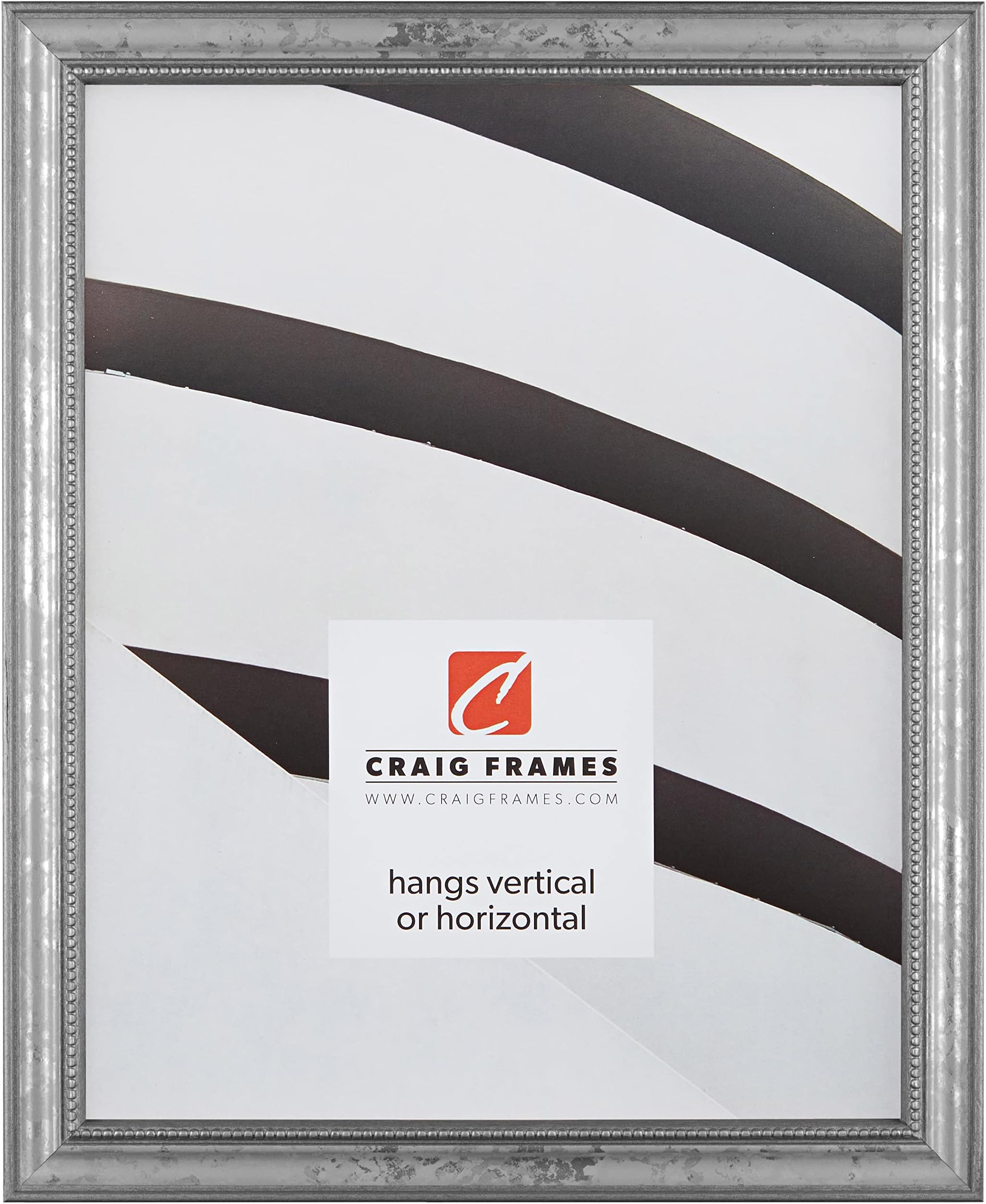 Craig Frames 314SI, Ornate Silver Picture Frame, 20 x 30 Inch