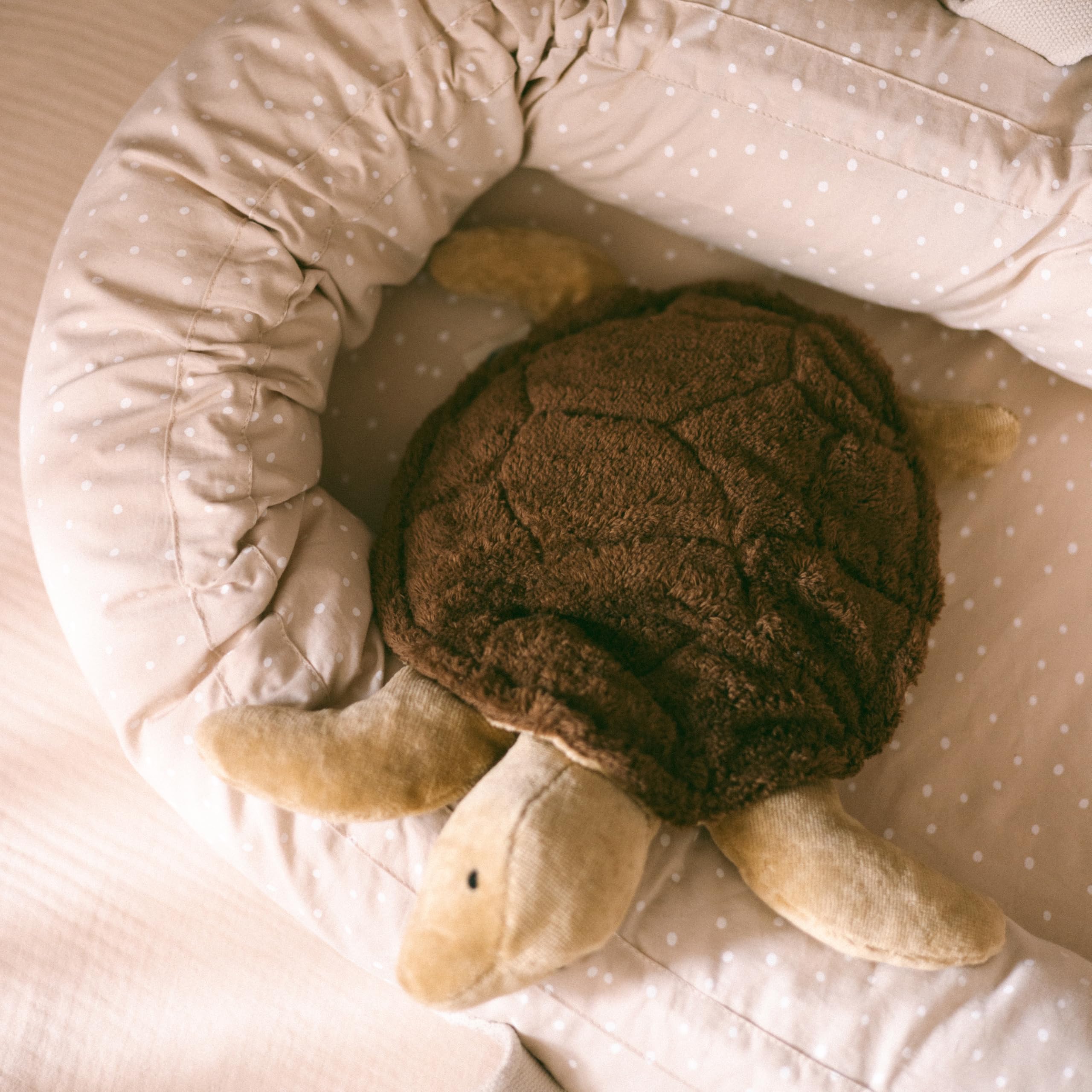 Kleine SENGER NATURWELT Kuscheltier-Schildkröte, Braun I Kuscheliger Begleiter, geeignet ab 3 Monaten I GOTS-zertifiziertes Plüschtier mit herausnehmbarem Wärmekissen
