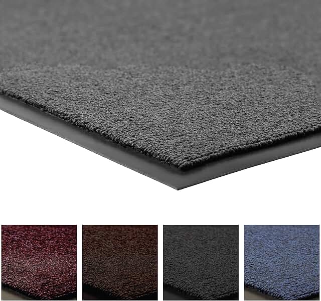 Notrax - 141S0035GY -141S0035 Carpeted Entrance Mat, Gray, 3ft. x 5ft.