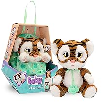 Baby Paws Tigre Peluche INTERATTIVO Tigre con Suoni Che Apre e chiude Gli Occhi e Include Una Borsa per trasportarlo. per Bambini e Bambine dai 3 Anni in su