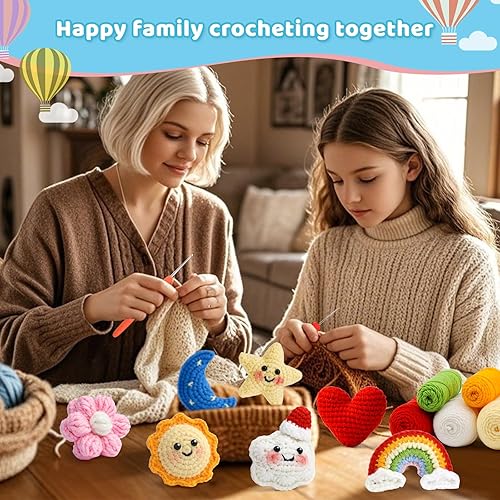 Miniatura 6 de Kit de ganchillo para principiantes, kit de inicio de ganchillo para principiantes con tutoriales en video paso a paso, kits de animales de