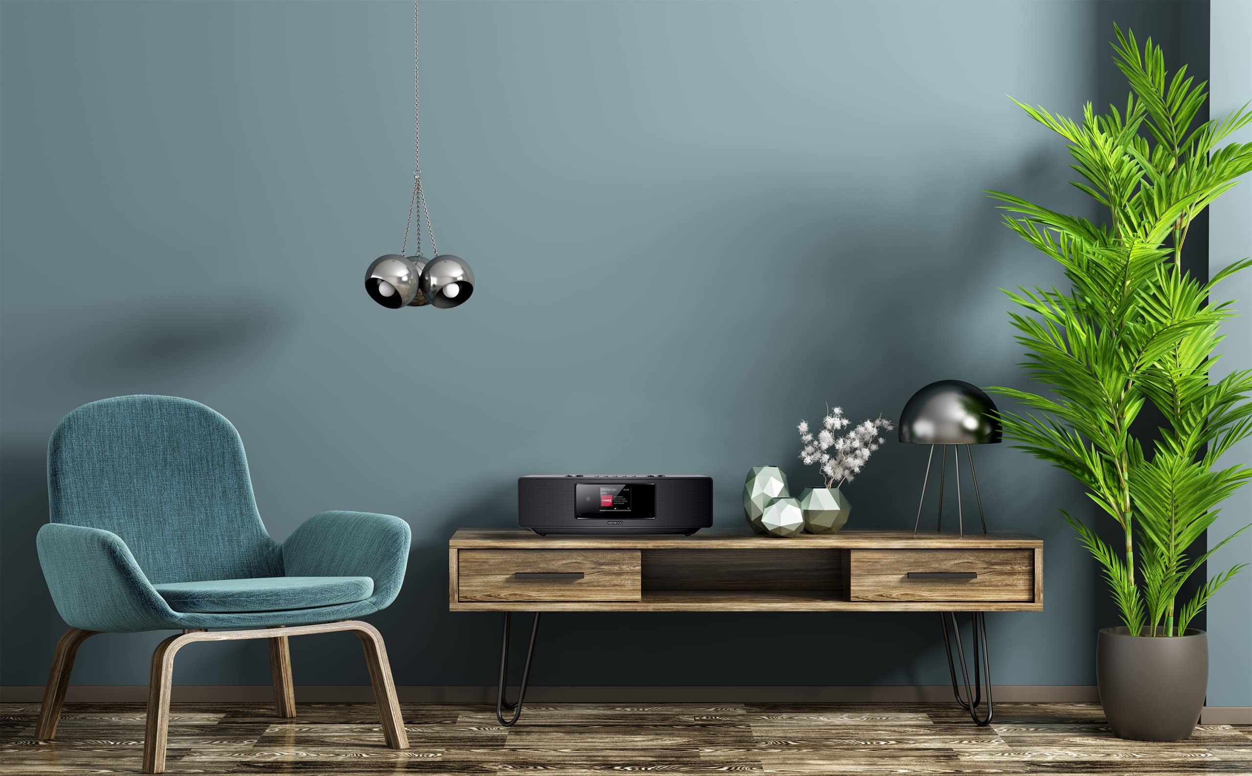 Kenwood CR-ST700SCD-B - Smart Radio HiFi System mit WLAN, DAB+, Internetradio, CD/USB, Bluetooth Audiostreaming & Farbdisplay