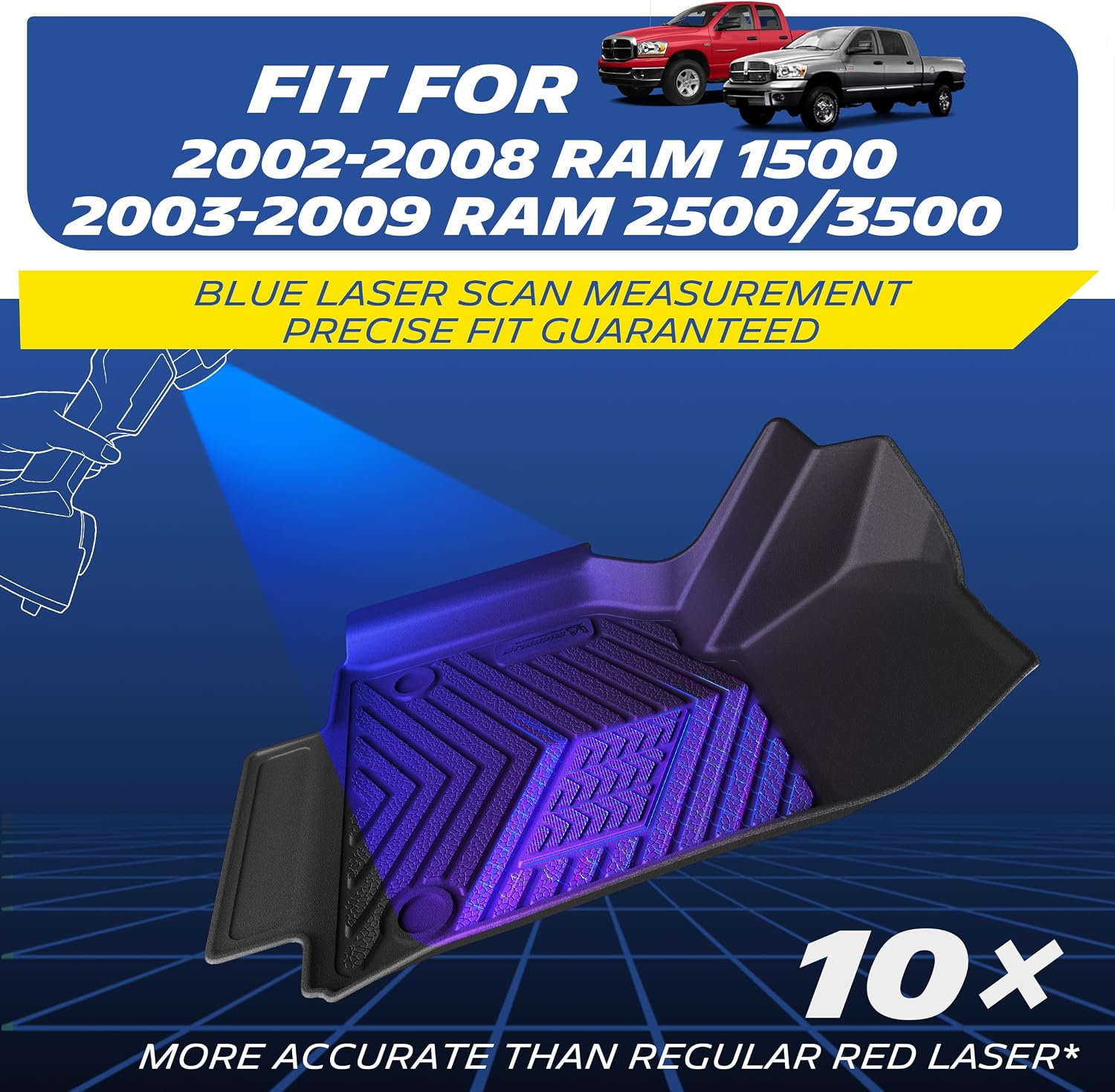 Michelin Vehicle Mats for 2002-2008 Dodge Ram 1500, 2003-2009 Ram 2500/3500 image 4