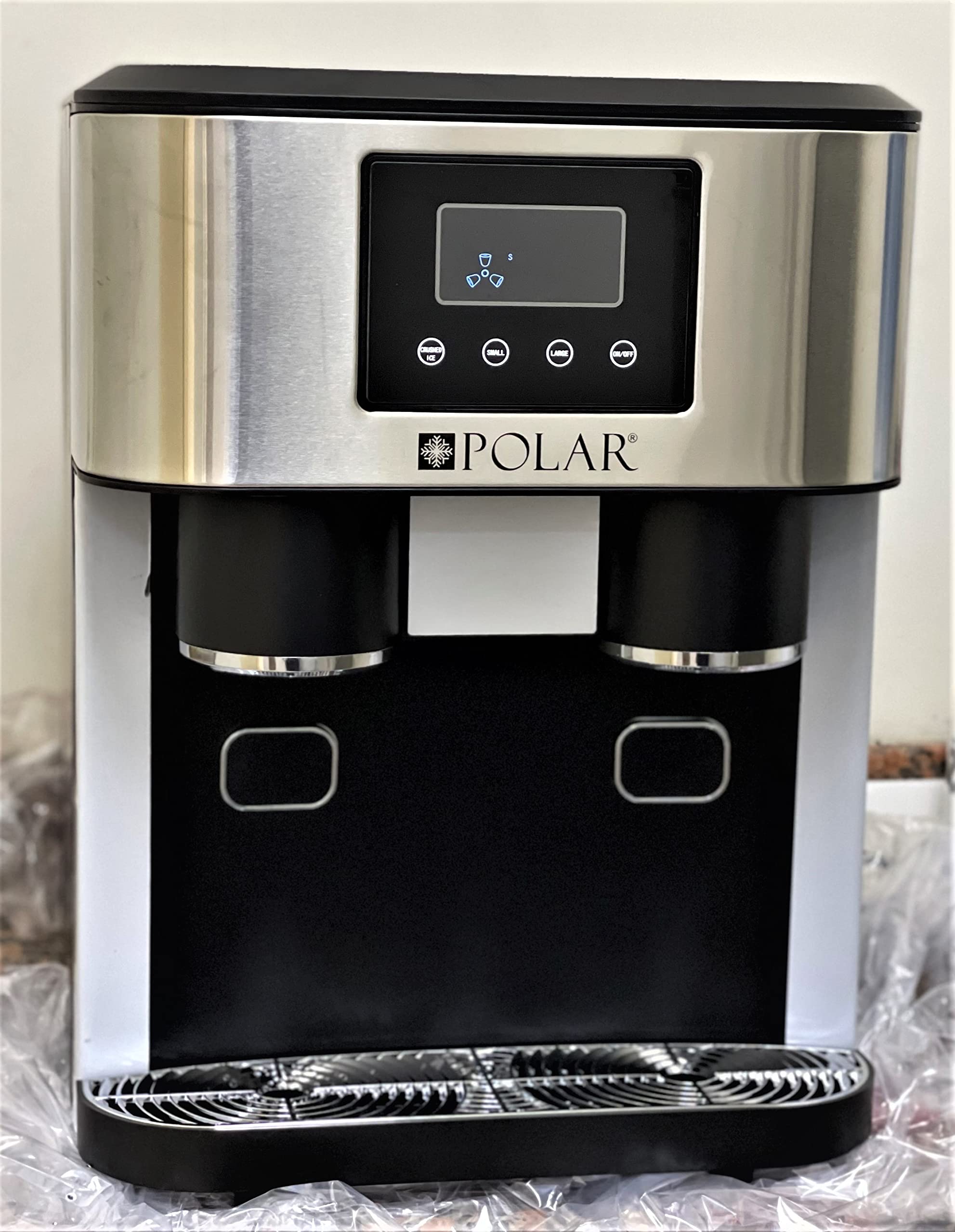 Polar Ice Cube Maker Machine With Crushed Ice, Cold Ice Water Dispenser