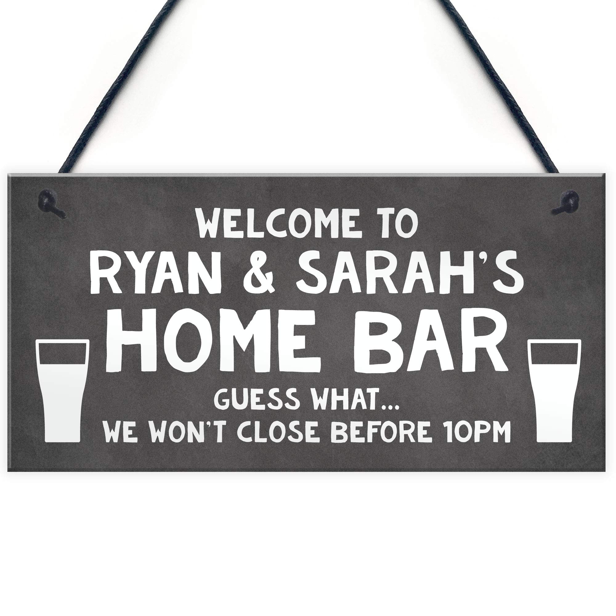 Red Ocean Funny Lockdown Home Bar Sign Novelty Bar Decor Quarantine Christmas Gifts For Him