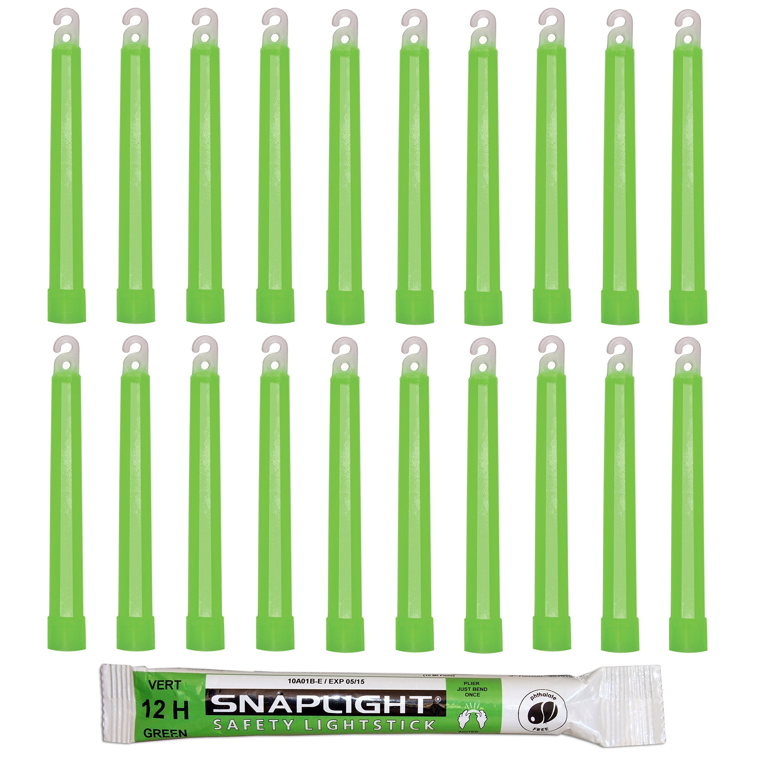 CyalumeSnapLight Glow Sticks 15cm, Bright Orange, 12 Hour Duration (Pack of 20)