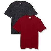 Amazon Essentials T-Shirt Girocollo con Tasca a Maniche Corte Uomo