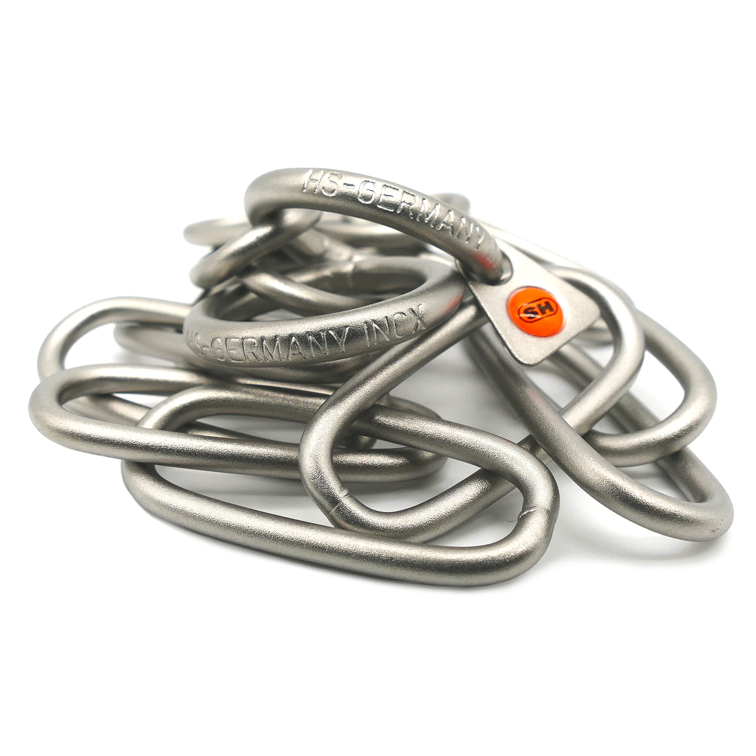 Herm Sprenger Collier de dressage professionnel en acier inoxydable mat à maillons longs pour chiens de taille moyenne et grande taille, fabriqué en Allemagne (58 cm)